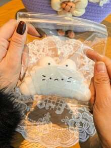 高品质迷你软萌猫咪减压玩具，可爱猫角挤压玩具，适合聚会、派对、新年礼物、返校奖励套装、抗压玩具（仅含单个防尘袋，不含玩具，仅作收纳用途 - 不推荐） - 彩色 - 查看 6