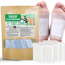 30/50 parches para los pies, parches de moxibustión de artemisa natural para los pies, parches desintoxicantes, parches de reflexología herbaria y acupresión adhesivos para una limpieza profunda, mejorar el sueño, aliviar la fatiga, el estrés, el dolor corporal, con ingredientes a base de plantas para hombres y mujeres, usar después de remojar los pies para un efecto mejorado, cuidado de los pies y el Body