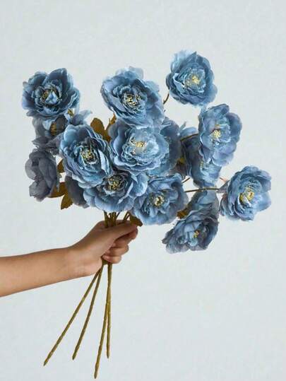 1/3/6支装 1.74英尺（约5.2米）仿真丝牡丹花，适用于婚礼、庆典装饰、DIY插花、家居客厅卧室餐厅装饰、房间装饰、厨房装饰、派对和节日装饰、波西米亚风格、情人节礼物、母亲节礼物、春季装饰