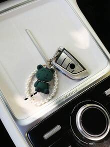 Cute Cartoon Beaded Keychain, Creative Car Key Chain Pendant, Bag Charm Pendant