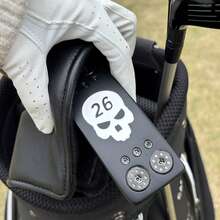 1pc Skull Golf Putter Widen Golf Club 32 33 34 35 Inch With Headcover Golf Clubs - Improve Ball Speed & Accuracy Weight Detachable - Black - View 3