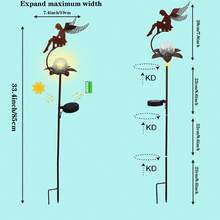 1 件装紧凑型户外花园仙女夜灯，如同一把奇思妙想的画笔，为您的庭院点缀上童话般的色彩——柔和的光芒为每个角落带来梦幻般的色彩。它不仅仅是一个迷人的点缀，更是一件优雅的户外装饰。