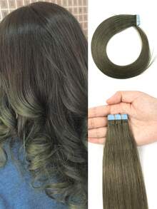 Mini Tape In Hair Extensions Human Hair Colored Invisible Tape In Human Hair Extensions Highlighted For Party Hair Accessories Human Hair Extensions Highlights Victoria Secret Wear And Go Glueless For Holiday Festival Halloween Christmas Essentials School Supplies Party Wedding,Daily ,For All People And Women Girl Bride