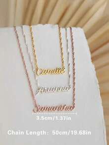 1pc Personalized Luxury Gold Fashionable Chic Sexy Necklace, Suitable As A Gift For Friends, Family, Birthday, Anniversary, Holidays, Commute, Party, Vacation. Available In Silver, Gold, Fashionable, Multicolor, Retro, Minimalist, Unisex, Casual, Cute, Customized, Unique. An Ideal Gift For Him Or Her, Boyfriend, Girlfriend, Dad, Mom