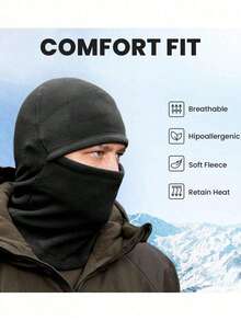 1 件冬季拉法帽面罩头套，保暖头套颈套，全脸防护防风保暖面罩，骑行、摩托车配件、滑雪和训练户外活动，女士男士面罩头套，适合寒冷天气 - 彩色 - 查看 5