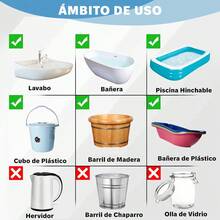 Calentador De Agua Reforzado, Inmersión, 2000w Amarillo