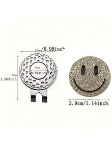 1/2 Packungen Golfball-Marker - mit Diamanten Mützenclips und Positionsmarkern, Easy-Green Accessoires. Das perfekte Golfgeschenk - Verschiedenfarbig - Übersicht 7