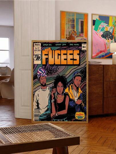 1pc Unframed Hip Hop Street Style Canvas Art Poster, Suitable For Bedroom, Living Room, Office Decor | Ideal Gift For Music Lovers