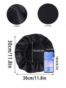 1 Stück Seiden-Schlafhaube, Satin-Schlafhauben, weich elastisches Band Seide Schlafkappe, Seide Haarwickel für lockiges Haar Damen Hauben einfarbig mit breitem Rand elastisch seidig Satin Mode Schlafkappe Lässig bequem atmungsaktiv Alltags Haarpflege Kappe Schulanfang