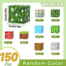 Magnetic Building Blocks Set - Children STEM Sensory Cubes, Develop Creativity, Build Magnetic Mineral World, Improve Problem-Solving Skills, Halloween, Christmas, Birthday Gift Toy, Magnetic Building Toys Set, Perfect Sensory DIY Toy For Boys And Girls, Endless Fun (Random Color And Pattern Style)