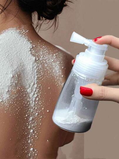 1件装粉末喷雾瓶旅行塑料喷雾瓶便携式可填充指甲闪粉厨房胡椒喷雾瓶音乐球粉末喷雾转移瓶