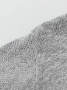 Balabala 2025 Spring/Autumn New Kids Knitted Sweater, Parent-Child Matching - Gray Tone - View 4