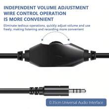 HP 8009 有线耳机，带麦克风，静音功能，3.5mm接口，适用于音乐/办公/呼叫中心/客服等场景，兼容台式机、笔记本电脑、手机、平板电脑，家用及游戏设备均可使用。 - 均碼 - 查看 8