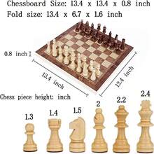 Magnetic Chess Folding Convenient Storage Magnetic Chess Board Magnetic Chess - Brown - View 3