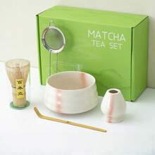 1件/5件抹茶碗、抹茶打蛋器、陶瓷抹茶勺、日式竹制抹茶刷、抹茶配件套装、返校套装、节日礼品套装、万圣节礼物、圣诞节礼物 - 彩色 - 查看 16