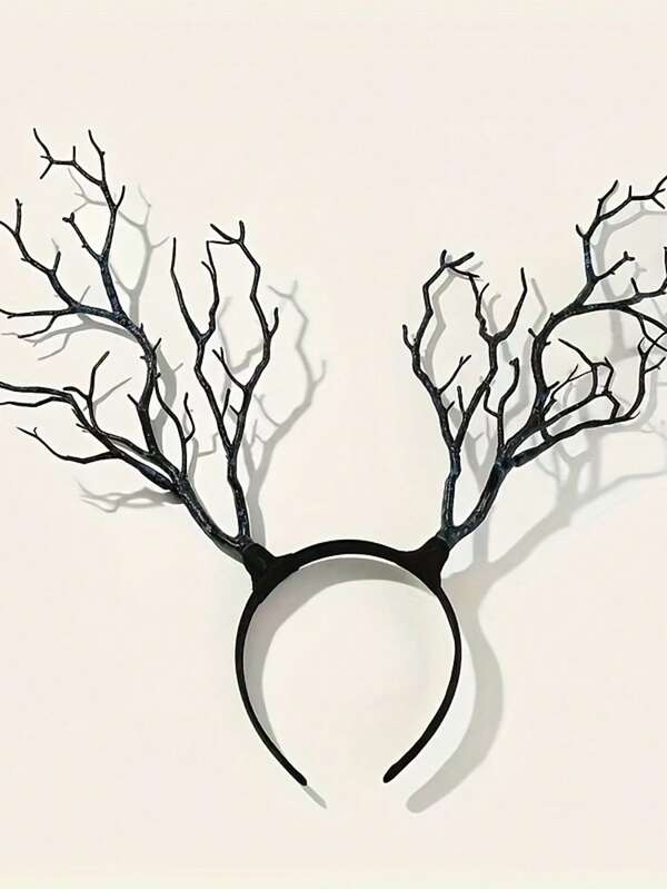 Deer Antler Headband, Simulated Branch Headband, Suitable For Christmas Role-Playing Party Forest Reindeer Antler Headdress