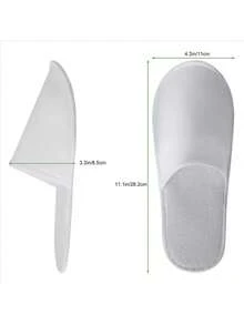 5/10/20 chiếc Dép đi trong nhà dùng một lần, kín, phù hợp cho nhà tắm, khách sạn, gia đình, khách sạn, câu lạc bộ, thẩm mỹ viện, spa, dép đi trong nhà dùng một lần, dành cho nam và nữ, nhà ở, khách sạn, phòng, bán buôn - trắng - Xem 7