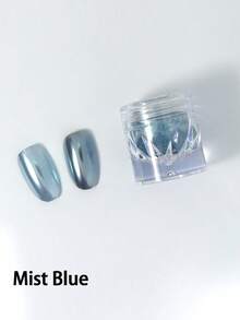 1/5/6/8/14/28 件装 24 色镜面彩虹粉，包含 4 个硅胶粉扑，金色、绿色、粉色、银色镜面粉套装，全息闪光金属电镀美甲用品，情人节美甲用品 - 彩色 - 查看 21