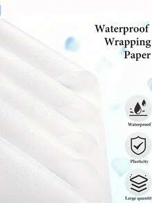 20 张优质双面鲜花包装纸 - 防水耐用的红色和黑色设计 - 非常适合时尚礼品包装、DIY 工艺品、婚礼和任何场合装饰 - 包括薄纸和花店花束用品 - 白色 - 查看 6