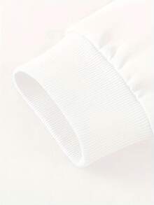 Women's Babar Vintage Rainy Day Sweater - Mint Green Sweater With Babar & Friend, Cozy Casual Pullover For Everyday & Themed Outfits, Machine Washable All-Season Apparel, Playful Outfit, Graphic Women's Top, Durable Knitwear - 白色 - 查看 4