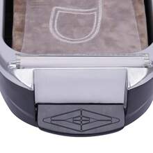 Silver Shoe Film Dispensing Machine With Included Film Roll - Manual Shoe Wrapping System For Retail Stores And Home Protection - Hygienic Footwear Cover Solution For Events, Showrooms And Clean Environments - Silver - View 2