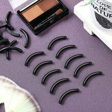 200/100/50 Pcs Eyelash Curler Replacement Pads, Compatible With Tweezerman Eyelash Curler, Silicone Material, Black. Soft Rubber Replacement Pads (Black) For Universal Eyelash Curlers. - Black - View 7