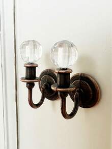 1 件/2 件微型 1：12 比例金属和水晶吊灯、水晶壁灯、悬挂式水晶灯，适用于娃娃屋客厅、卧室、厨房、墙壁、天花板装饰，迷人的娃娃屋水晶吊灯，揭开迷人的微观世界、生动的小世界，适合情人节、感恩节、复活节、圣诞节！ - 彩色 - 查看 21