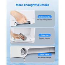 Commercial Ice Shaver Crusher, 220lbs Per Hour Electric Snow Cone Maker With 8L Ice Cube Box, 350W 1500RPM Tabletop Shaved Ice Machine For Parties Events Bar, Home And Commercial Use (White) - 350W 8L - View 6