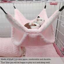3pcs Plush Hamster Hammock Set Sugar Glider Hanging Cage Accessory Set Small Animal Hammock Passageway Mat Suitable For Guinea Pigs, Rats, Gerbils, Squirrels, Birds, Parrots - Multicolor - View 5