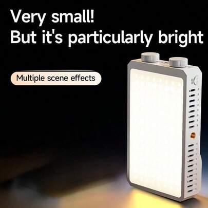 V40 LED Video Light, 40W Portable LED Camera Light, CRI 98+ 2800K~9000K 8000 Lumens Pocket-Sized Selfie Fill Light, Temperature Control Built-In Rechargeable Battery PD Charging