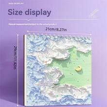 1pc 50 Sheets/Book A4 Oil Painting Style Sketchbook, Blank Drawing Paper For Art Students, Sketch Pad For Painting, Drawing, Doodling