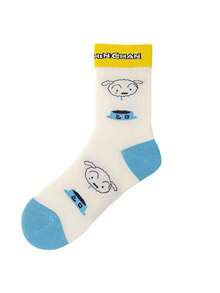 CRAYON SHINCHAN 3 أزواج من الجوارب ذات نمط الرسوم المتحركة الكرتونية لشين تشان، مناسبة للأزياء اليومية للنساء وكهدايا لحفلات المناسبات