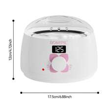 37PCS Digital Wax Warmer Kit With 6 Wax Beans, 10 Tools, Pre & After Wax Wipes – At-Home Hair Removal For Face, Arms, Legs, Bikini & Underarms - EU E Type Plug(220-240V) - View 2