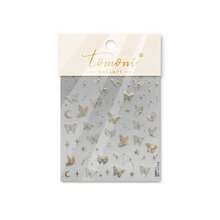 Goldfish Nail Art Stickers Sparkly Koi Fish Nail Stickers 5D Embossed Koi Lotus Leaf Chinese Style Manicure Decals Accessories Shell Light Goldfish Adhesive Slider For Women DIY Nail Art Decorations-735015 - 金蝴蝶 - 查看 8