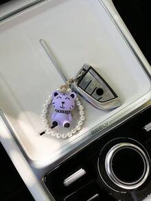 Cute Cartoon Beaded Keychain, Creative Car Key Chain Pendant, Bag Charm Pendant