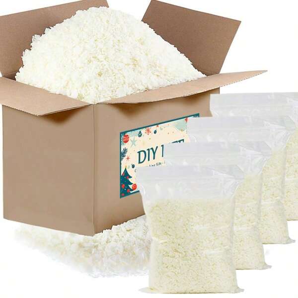 1lb/2lb Soy Candle Wax For Candle Making Bag, Premium Natural Soy Wax Flakes