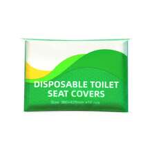 10/20/30/50/100Pcs Disposable Toilet Seat Covers For Adults, Flushable And Travel-Friendly - Essential Accessories For Airplane, Road Trips, And Camping - Green - View 5