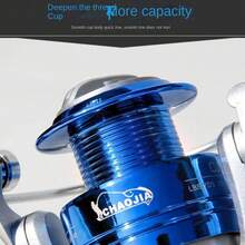 Carrete de pesca de casting, carrete giratorio de Body de metal para pesca en agua salada, pesca con caña de lanzamiento, pesca desde barco