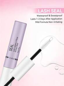 2-In-1 Eyelash Adhesive And Sealer, Suitable For Eyelash Clusters, 72-Hour Super Strong Hold, Long-Lasting And Non-Irritating, Suitable For Home DIY (Black Adhesive And Sealer, 10ml) - Dusty Purple - View 3