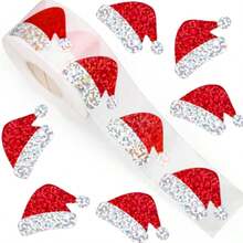 1 Roll, 500 Sheets Christmas Stickers, Perfect For DIY Gift Wrapping, Baking And Decoration, Box Sealing Stickers, Christmas Birthday Gift Decorations, Gift Box Decoration Bag Packaging Labels, Self-Adhesive Sealing Stickers,Christmas Decor,Partyfavor,Food Catering For Christmas
