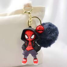 The Marvel Spider Man Hooded Silicone Keychain Features A Vibrant Color Scheme To Make Your Bag Even Brighter. It Is Suitable For Both Home And Car Scenes, Making Marvel's Charm Always With You! It Can Also Be Used As A Gift For Halloween, Christmas, New Year, Birthdays, And Outdoor Travel