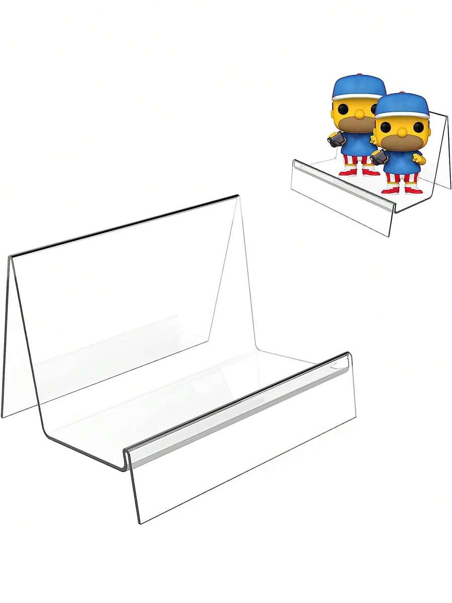 1pc Acrylic Wallet Display Stand Clear Glasses Storage Rack For Album, Cd, Magazine, Postcard, Picture, Plate, Artworks, Phone.