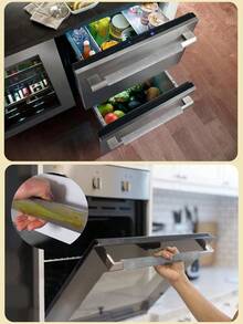 Double-Door Refrigerator & Oven Handle Gloves Oven & Microwave Door Handle Gloves Essential Winter Warmth Prevents Frozen Hands On Cold Handles Warmth & Protection Must-Have , Oil-Resistant, Insulated Refrigerator Door Gloves Velvet Protective Covers For Refrigerator & Oven Handles Hook And Loop Handle Gloves