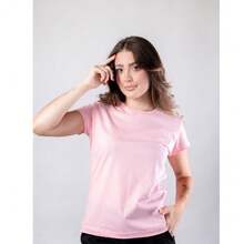 Kit 2 Women's Blouses Baby Look Basic T-Shirt 100% Premium Cotton Plain T-Shirt Traditional High Summer - 奶油黃-粉紅色 - 查看 4