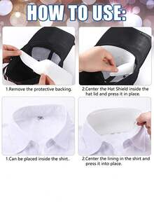 10 Peças/Conjunto Adesivos Absorventes de Suor para Chapéus, Absorvente de Umidade, Anti-Sujeira e Anti-Odor, Descartável e Macio, Adequado para Chapéus, Capacetes, Axilas, Golas de Camisas, Proteção contra Suor, Design da Moda, Tecido Eficiente na Absorção de Água, Essencial para Pessoas que Transpiram Facilmente