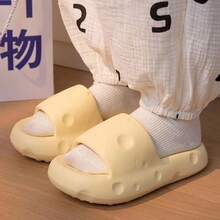 1双可爱奶酪拖鞋，情侣软底厚底室内家居防滑拖鞋，超柔软浴室淋浴防滑防臭凉鞋，夏季户外厚底拖鞋 - 彩色 - 查看 21
