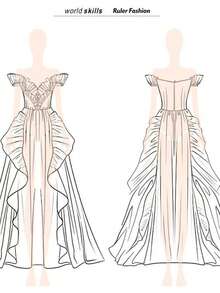 1pc Fashion Design Ruler, Body Template Ruler, Design Technique Tool - Clear - View 4