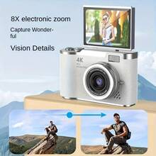 Upgraded 4K HD Vlog Camera With 16x Digital Zoom And Image Stabilization, 1080P Full HD Video Recording, 96MP 1.4x Optical Zoom And 2.4" IPS Screen, Portable CCD Camera With Autofocus For  Vlogging, Travel, Vlogging, And Blogging (Pink, White), Professional Photography And Video Recording Vlog Starter Kit - Perfect Gift For Thanksgiving And Christmas, Best Choice - 粉色 - 查看 7