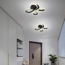 Modern LED Ceiling Light, Home Decor Accessory, Minimalist Ceiling Lamp, Lighting Accessory, Minimalist Ceiling Light, Luxury Home Decor Ceiling Lamp - Aluminum/Silicone Pendant Light In Black - Multicolor - View 6