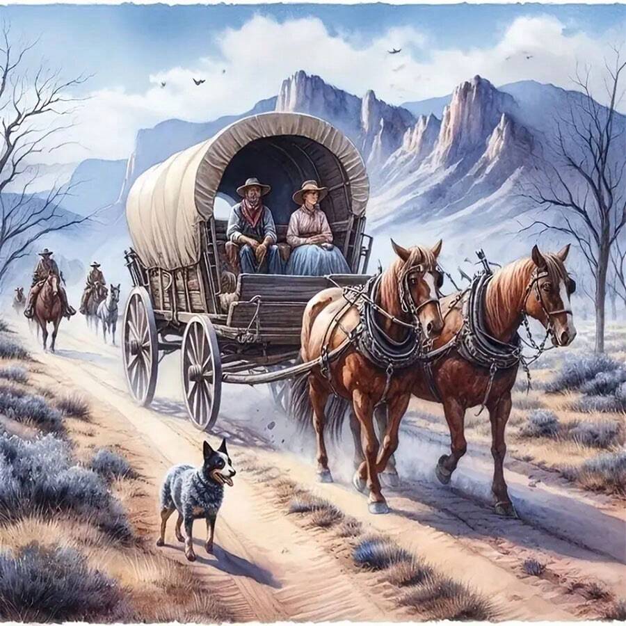 New 5D Diamond Painting DIY Kit, Frameless Canvas Diamond Art, Multi-Size, Colorful Mosaic Wall Decor Suitable For Living Room, Bedroom, Study, Halloween, Christmas, Holiday Party And Home Decor & Gift